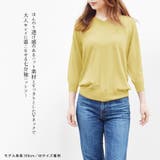 ニット Ｖネック 七分袖 | terracotta | 詳細画像3 
