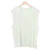 8.ミント | ニットベスト 透かし編み ニット | terracotta