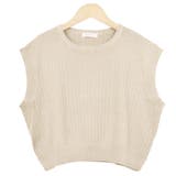 3.ベージュ | ニットベスト ショート丈 ニット | terracotta