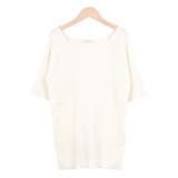 ２．アイボリー | リブニット ニットソー タイト | terracotta