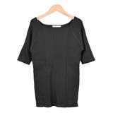 ４．ブラック | リブニット ニットソー タイト | terracotta