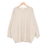 ４．ベージュ | ニット Vネック ニットソー | terracotta