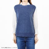 ニットベスト 畦編み 丸首 | terracotta | 詳細画像8