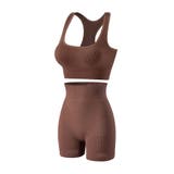 4.ブラウン | スポーツブラ レギンス 上下セット | terracotta