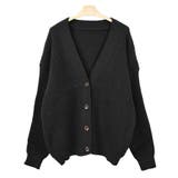 １．ブラック | ニット カーディガン 春 | terracotta