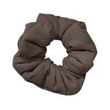 ６．ブラウン | シュシュ ダウン風 大きめ | terracotta