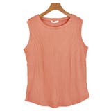 ５．オレンジ | タンクトップ リブ地 ノースリーブ | terracotta