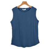 ７．ネイビー | タンクトップ リブ地 ノースリーブ | terracotta