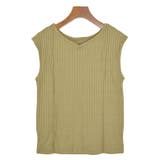 4.カーキ | カットソー フレンチスリーブ 前後2WAY | terracotta