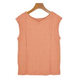 5.オレンジ | カットソー フレンチスリーブ 前後2WAY | terracotta