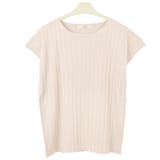 3.ライトベージュ | ニット フレンチスリーブ リブ | terracotta