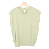 ２．ライトグリーン | サマーニット Vネック フレンチスリーブ | terracotta