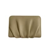 ４．カーキ | カードケース 春 ギャザー入り | terracotta