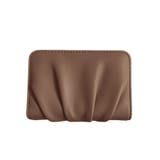 ６．ダークブラウン | カードケース 春 ギャザー入り | terracotta