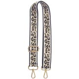 ６．ラインレオパード | ショルダーストラップ バッグ用 太め | terracotta