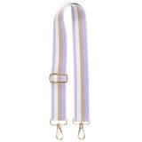 １４．ストライプパープル | ショルダーストラップ バッグ用 太め | terracotta