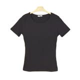 １．丸首×ブラック | Tシャツ カットソー レディース | terracotta