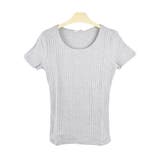 ２．丸首×杢グレー | Tシャツ カットソー レディース | terracotta
