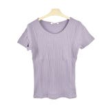 ８．丸首×ラベンダー | Tシャツ カットソー レディース | terracotta