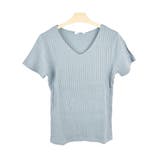 １２．Ｖ首×モスブルー | Tシャツ カットソー レディース | terracotta