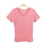 １６．Ｖ首×ルージュピンク | Tシャツ カットソー レディース | terracotta