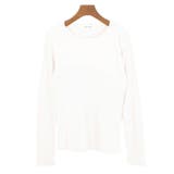 １１．丸首×オフホワイト | Tシャツ カットソー 長袖 | terracotta