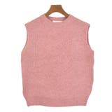 １．ピンク | ニットベスト レディース 丸首 | terracotta