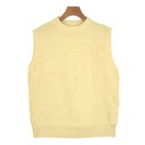 ２．イエロー | ニットベスト レディース 丸首 | terracotta