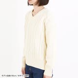 ニット レディース ケーブル編み | terracotta | 詳細画像12