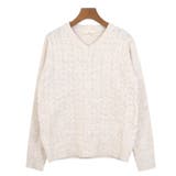 ２．ベージュ | ニット レディース 冬 | terracotta