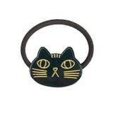 ２．ブラック | 猫 ヘアゴム ヘアアクセサリー | terracotta