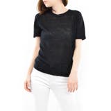 サマーニット 麻100% レディーストップス | terracotta | 詳細画像7 