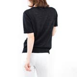 サマーニット 麻100% レディーストップス | terracotta | 詳細画像9 