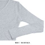 Vネック リブ ニットソー | terracotta | 詳細画像6
