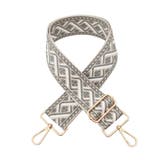 2.ベージュ×灰白ツイスト | ショルダーストラップ 刺繍 春 | terracotta