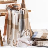 マフラー チェック柄 大判 | terracotta | 詳細画像9 