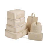 １．ライトベージュ | トラベルポーチ セット 7点セット | terracotta
