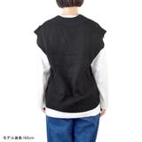 ニットベスト レディース Vネック | terracotta | 詳細画像10 