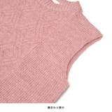 ニットベスト レディース 丸首 | terracotta | 詳細画像6 