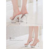 シルバービジューデザインハイヒールクリアサンダル ハイヒール 10cm以上 | Tika | 詳細画像2 