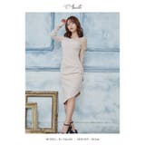 アシンメトリーレーススリーブミディアムドレス韓国ドレス セクシードレス エレガント | Tika | 詳細画像5