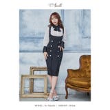 モノトーンネックリボンブラウス×ミディアムサロペットドレス 韓国ドレス | Tika | 詳細画像5