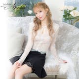 レーストップ×マーメイドミニスカートセットアップドレス 韓国ドレス ガーリードレス | Tika | 詳細画像1