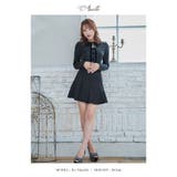 ネックベロアリボンセットアップミニドレス 韓国ドレス ガーリードレス | Tika | 詳細画像5 