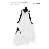 オープンショルダー立体フラワーボリュームロングドレス イベントドレス 豪華 | Tika | 詳細画像7