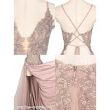 オープンバックトップ刺繍レースフレアロングドレス 袖なし キャミソール | Tika | 詳細画像12 