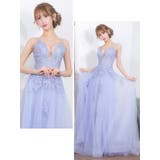 オープンバックトップ刺繍レースフレアロングドレス 袖なし キャミソール | Tika | 詳細画像7 