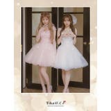 スパンコール×刺繍トップショルダーAラインフレアミニドレス ガーリードレス イベ… | Tika | 詳細画像1 