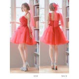 スパンコール×刺繍トップショルダーAラインフレアミニドレス ガーリードレス イベ… | Tika | 詳細画像17 