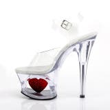 クリアサンダル ハートモチーフ キラキラ | Tika | 詳細画像1 